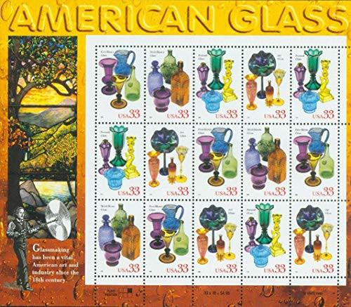 Stamps U.S. American Glass Scott 3325-28 MNH