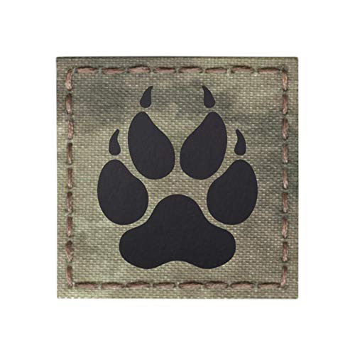 IR K9 Dog Handler A-TACS AU Paw K-9 2x2 Tactical Morale Fastener Patch