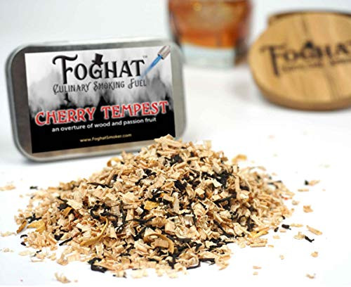 Cherry Tempest - Foghat Culinary Smoking Fuel  Infuse Wine Whiskey Cheese Meats BBQ Salt  Luxury Wood Smoking Chips for Portable Smoker Smoking Gun Glass Cloche or Foghat Cocktail Smoker