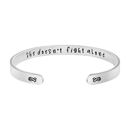 Breast Cancer Survivor Gifts for Women Cancer Awareness Bracelet Warrior Mantra Cuff Bangle Inspirational Encouragement Jewelry Breast Cancer Survivor Gifts for Women Cancer Awareness Bracelet Warrior Mantra Cuff Bangle Inspirational Encouragement Jewelry