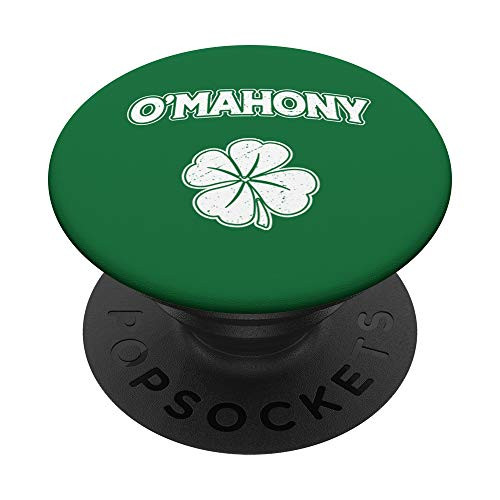 Irish Clover O'Mahony St Patrick's Day Pride Gift PopSockets PopGrip- Swappable Grip for Phones  and  Tablets