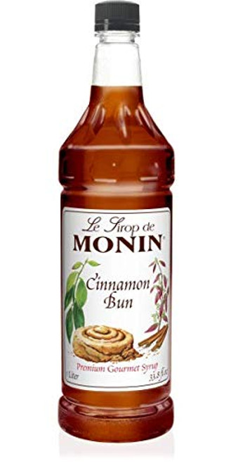 Monin - Cinnamon Bun Syrup Smooth and Sweet Cinnamon Flavor Great for Frozen Coffees Cocoas and Cocktails Vegan Non-GMO Gluten-Free -1 Liter- Monin - Cinnamon Bun Syrup Smooth and Sweet Cinnamon Flavor Great for Frozen Coffees Cocoas and Cocktails Vegan Non-GMO Gluten-Free -1 Liter-