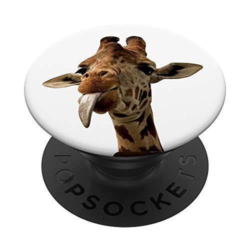 Giraffe Tongue PopSockets PopGrip- Swappable Grip for Phones and Tablets Giraffe Tongue PopSockets PopGrip- Swappable Grip for Phones and Tablets