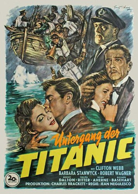 Titanic POSTER Movie -11 x 17 Inches - 28cm x 44cm- -1953- -German Style A-