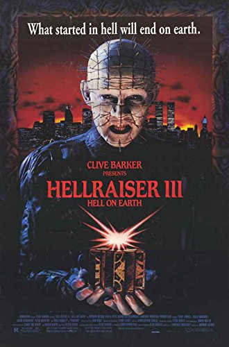 Hellraiser 3 Hell On Earth POSTER Movie -11 x 17 Inches - 28cm x 44cm- -1992- -Style B-