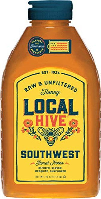 Local Hive Raw Honey Pure and Unfiltered Local Southwest Beekeepers 40oz