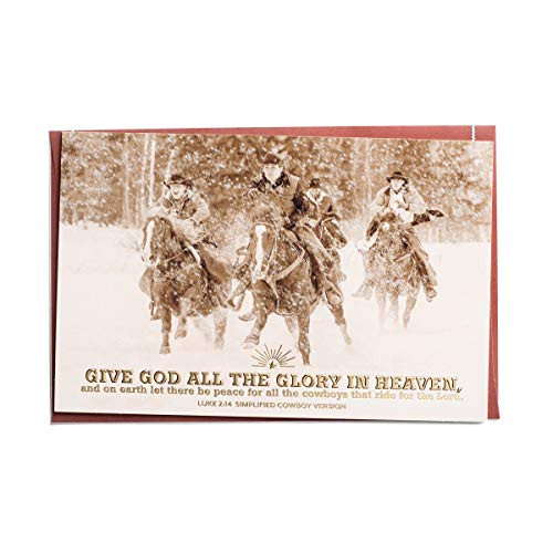 DaySpring Simplified Cowboy - Give God All The Glory - 18 Christmas Boxed Cards DaySpring Simplified Cowboy - Give God All The Glory - 18 Christmas Boxed Cards
