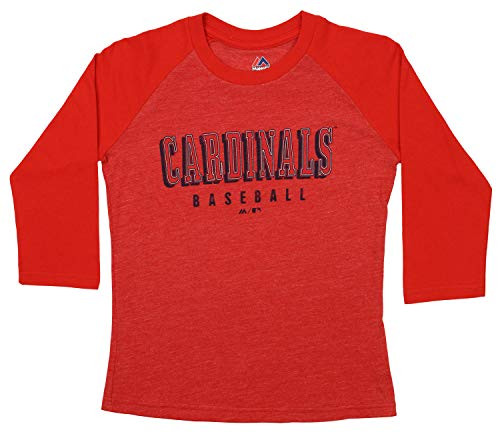 Outerstuff MLB Youth -8-18- Baseball Academy 3-4 Sleeve Raglan Tee St. Louis Cardinals Small -8-