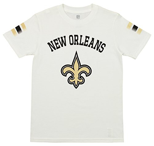 Outerstuff NFL Youth's Short Sleeve First Line Tee New Orleans Saints Large -14-16- Outerstuff NFL Youth's Short Sleeve First Line Tee New Orleans Saints Large -14-16-