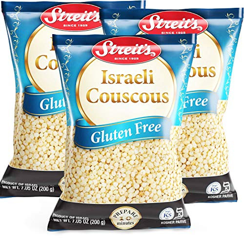 Streits Gluten-Free Israeli Couscous Kosher for Passover Made in Israel 7.05 Oz Bag -3-Pack-