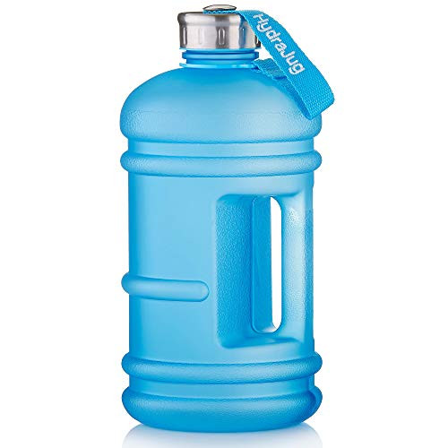 Half Gallon Water Jug | Dishwasher Safe BPA Free Material | Easy to Carry, Big Capacity, Reusable Large Water Bottle for Daily Hydration, Fitness, Gym, Lifestyle [Upgraded 1/2 Gallon - 2.2 Liter Jug]