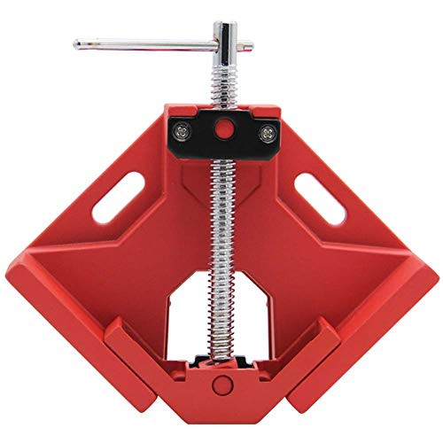SAND MINE 90 Degree Corner Clamp, Corner Clamp Adjustable Vise for Wood-working, Engineering, Welding, Carpenter, Photo Framing (Red)
