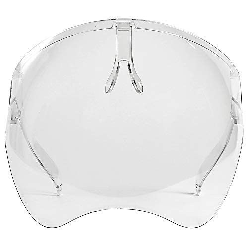 Anti Fogging New Version Safety Face Shield With Glasses - See Through Transparent Clear Face Mask Fashion Reusable Adjustable Shield Protective Face Shield Full Face Shield Protects Eyes Nose Mouth
