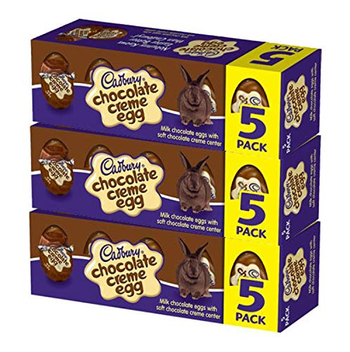 Cadbury Chocolate Creme Eggs set of three 5-packs -3 x 6oz-