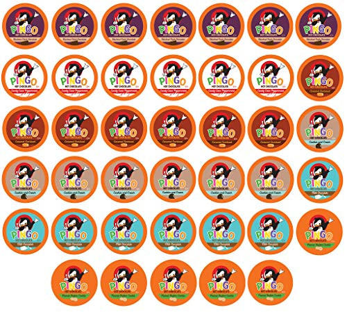 Pingo Hot Chocolate Pods for Keurig K-Cup Brewers Variety Pack 40 Count Pingo Hot Chocolate Pods for Keurig K-Cup Brewers Variety Pack 40 Count
