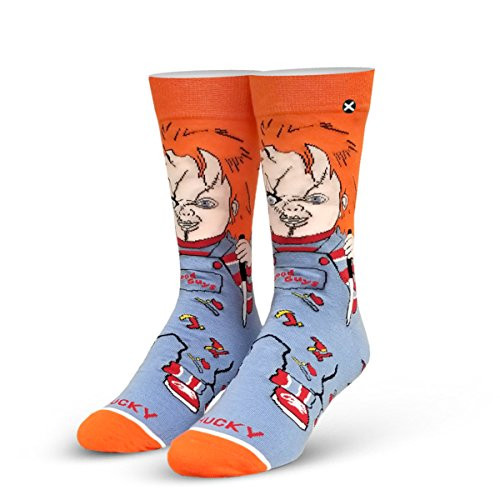 Odd Sox Movies Child's Play Chucky Good Guy Novelty Crew Socks Horror 90s