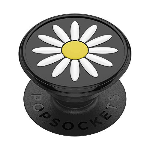 PopSockets- PopGrip with Swappable Top for Phones and Tablets - Festival Daisy Black