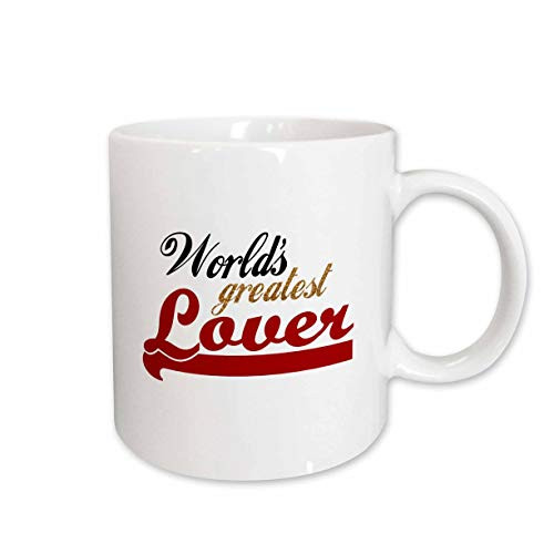 3dRose Worlds Greatest Lover Mug 15 oz Ceramic
