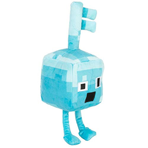 JINX Minecraft Dungeons Happy Explorer Diamond Key Golem Plush Stuffed Toy Blue 7" Tall