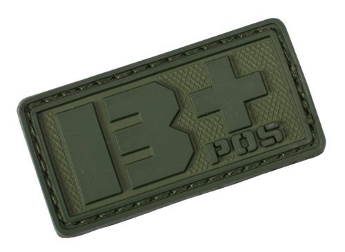 PVC Blood Type Patch - Olive Drab - B Positive