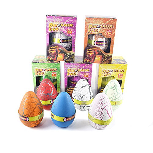 Ziyier G and E- Pack of 6 Dinosaur EGG.