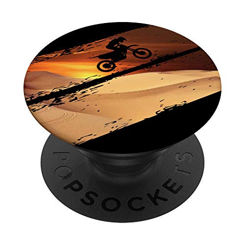 Dirt bike motocross motorcycle rider jumping sand dunes PopSockets PopGrip- Swappable Grip for Phones  and  Tablets Dirt bike motocross motorcycle rider jumping sand dunes PopSockets PopGrip- Swappable Grip for Phones  and  Tablets
