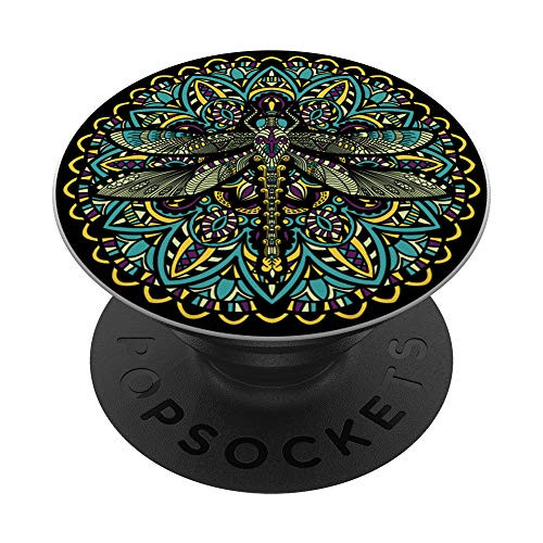 Mandala Yoga Sacred Fractal Geometry Beautiful Dragonfly PopSockets PopGrip- Swappable Grip for Phones and Tablets Mandala Yoga Sacred Fractal Geometry Beautiful Dragonfly PopSockets PopGrip- Swappable Grip for Phones and Tablets