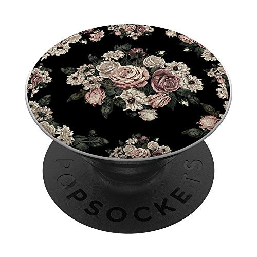 Floral Pattern Women Girls Gift Flowers Pink Vintage Rose PopSockets PopGrip- Swappable Grip for Phones and Tablets Floral Pattern Women Girls Gift Flowers Pink Vintage Rose PopSockets PopGrip- Swappable Grip for Phones and Tablets