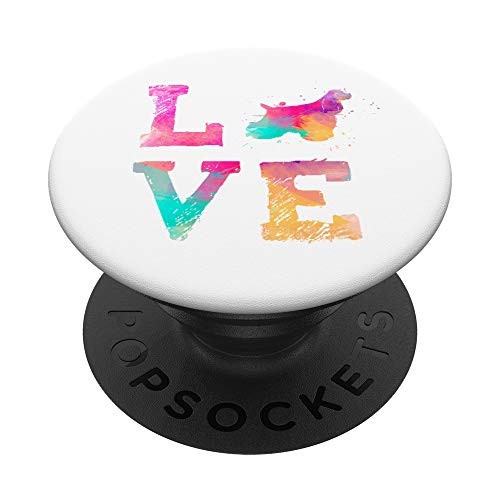 Colorful Cocker Spaniel Dog Love-r Mom White PopSockets PopGrip- Swappable Grip for Phones and Tablets Colorful Cocker Spaniel Dog Love-r Mom White PopSockets PopGrip- Swappable Grip for Phones and Tablets
