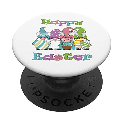Funny Easter Gnomes With Bunny Ears  and  Easter Egg Kids Gift PopSockets PopGrip- Swappable Grip for Phones  and  Tablets