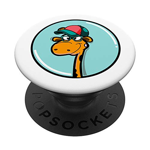 Giraffe Pop Phone Grip For Smartphones  and  Tablets PopSockets Grip and Stand for Phones and Tablets