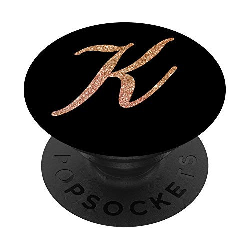The Letter K Alphabet Initial Monogram PopSockets Grip and Stand for Phones and Tablets