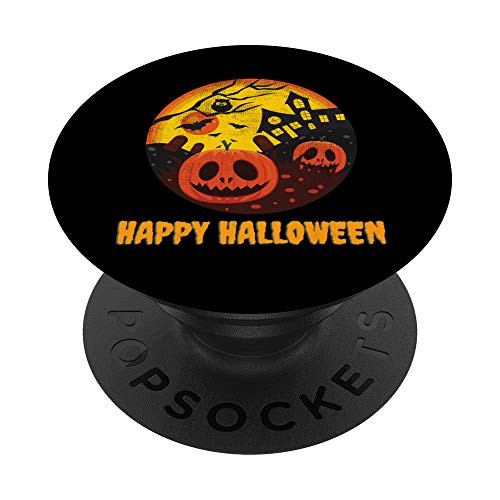Halloween Gift Jack O Lantern Pumpkin Face Scary Tree PopSockets Grip and Stand for Phones and Tablets