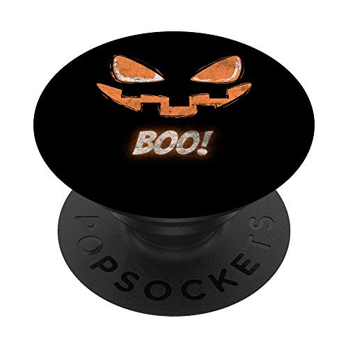 Distressed Boo Jack O Lantern Trick Or Treat PopSockets Grip and Stand for Phones and Tablets