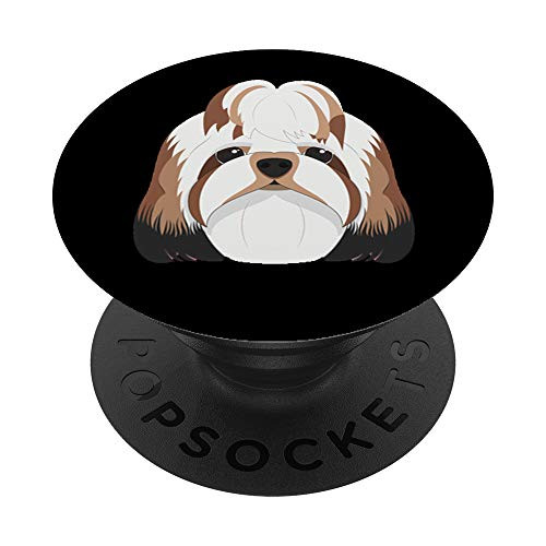 Dog Mom Dog Dad Shih Tzu Dog Love-r Gift Black PopSockets Grip and Stand for Phones and Tablets Dog Mom Dog Dad Shih Tzu Dog Love-r Gift Black PopSockets Grip and Stand for Phones and Tablets
