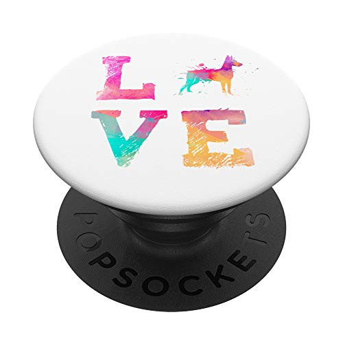 Colorful Miniature Pinscher Dog Love-r Mom White PopSockets Grip and Stand for Phones and Tablets Colorful Miniature Pinscher Dog Love-r Mom White PopSockets Grip and Stand for Phones and Tablets