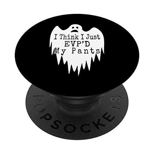 Funny Paranormal Investigator Ghost Hunter EVP Enthusiast PopSockets Grip and Stand for Phones and Tablets