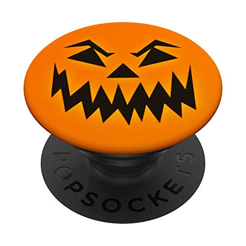 Pumpkin Halloween Jack o Lantern Graphic PopSockets PopGrip- Swappable Grip for Phones  and  Tablets