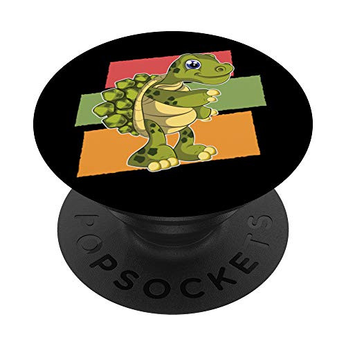 Cute Sea Animal Aquarium Pet Owner Kids Gift Ocean Turtle PopSockets PopGrip- Swappable Grip for Phones  and  Tablets
