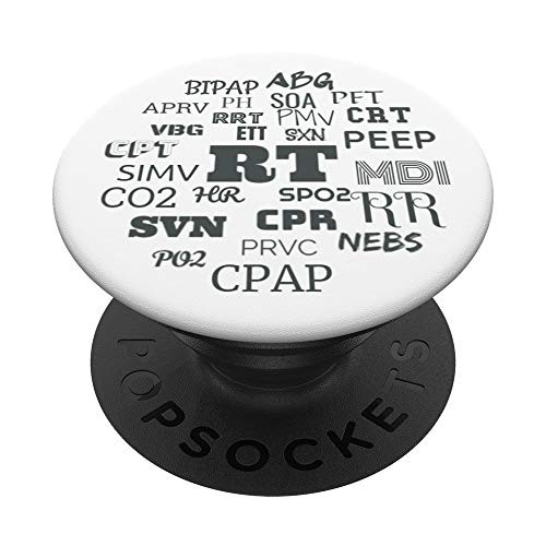 Respiratory Therapist Abbreviations PopSockets PopGrip- Swappable Grip for Phones  and  Tablets