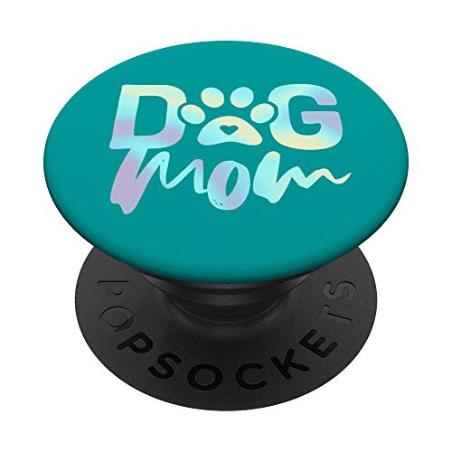 Rainbow Dog Mom Teal PopSockets PopGrip- Swappable Grip for Phones and Tablets Rainbow Dog Mom Teal PopSockets PopGrip- Swappable Grip for Phones and Tablets