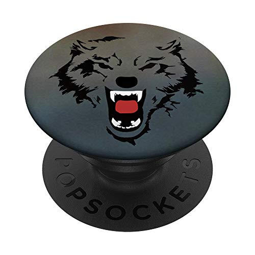 Scary Werewolf Growling Wolf PopSockets Grip and Stand for Phones and Tablets