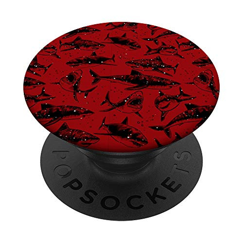 Predator Sea Monster Aquarium Animal Aquarist Ocean Shark PopSockets PopGrip- Swappable Grip for Phones  and  Tablets