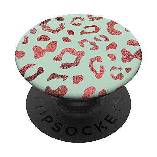 Red Leopard Cheetah Green PopSockets PopGrip- Swappable Grip for Phones  and  Tablets