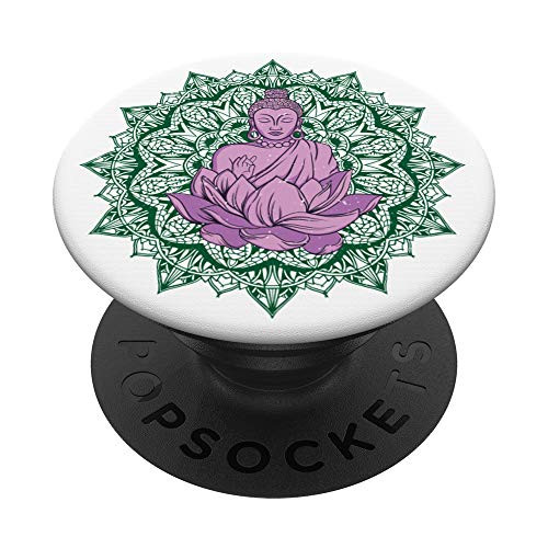 Spiritual Zen Buddha Mandala Meditation Peace PopSockets PopGrip- Swappable Grip for Phones  and  Tablets