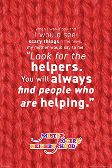 Pyramid America Mister Rogers Neighborhood Look for The Helpers Quote Quotation Motivational Kindness Posters for Classroom Educational Inspirational Laminated Dry Erase Wall Poster 12x18 Pyramid America Mister Rogers Neighborhood Look for The Helpers Quote Quotation Motivational Kindness Posters for Classroom Educational Inspirational Laminated Dry Erase Wall Poster 12x18