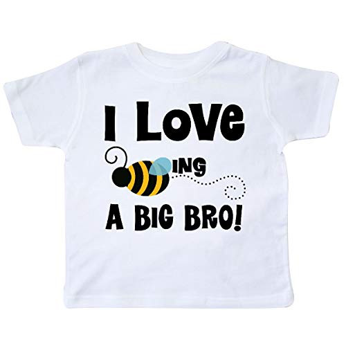 inktastic Big Bro Boys Brother Announcement Bee Toddler T-Shirt 7 White 1ec9e