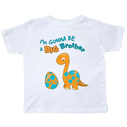 inktastic I'm Gonna Be a Big Brother Dino Toddler T-Shirt 4T White 283d0 inktastic I'm Gonna Be a Big Brother Dino Toddler T-Shirt 4T White 283d0