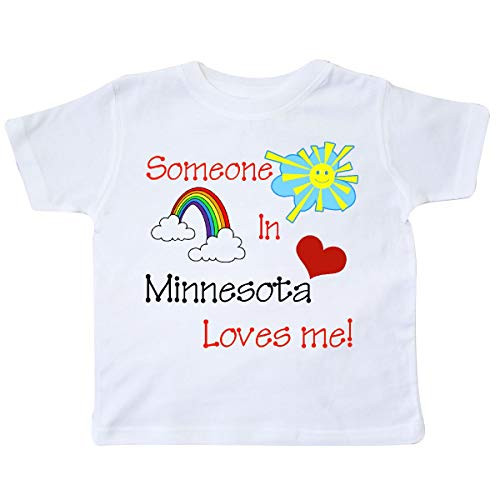 inktastic Someone in Minnesota Loves Me Toddler T-Shirt 4T White 414a inktastic Someone in Minnesota Loves Me Toddler T-Shirt 4T White 414a