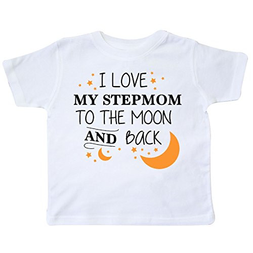inktastic I Love My Stepmom to The Moon and Back Toddler T-Shirt 2T White 2968b